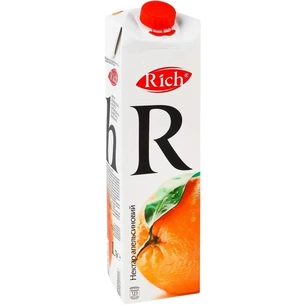 Сік Rich Апельсиновий нектар з м'якоттю 1 л (4820039351791/4820039354372) изображение 1