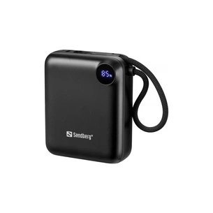 Батарея універсальна Sandberg 10000mAh PD/3.1/20W, QC/3.0, USB-C In/Out, with 2 cables USB-C (421-26) зображення 1