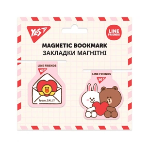 Закладки для книг Yes магнітні Line Friends, 2 шт (707826) зображення 1