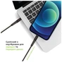Дата кабель USB-C to Lightning 1.2m CBFLEXTL1 18W black Intaleo (1283126542459) - зменшене зображення 4