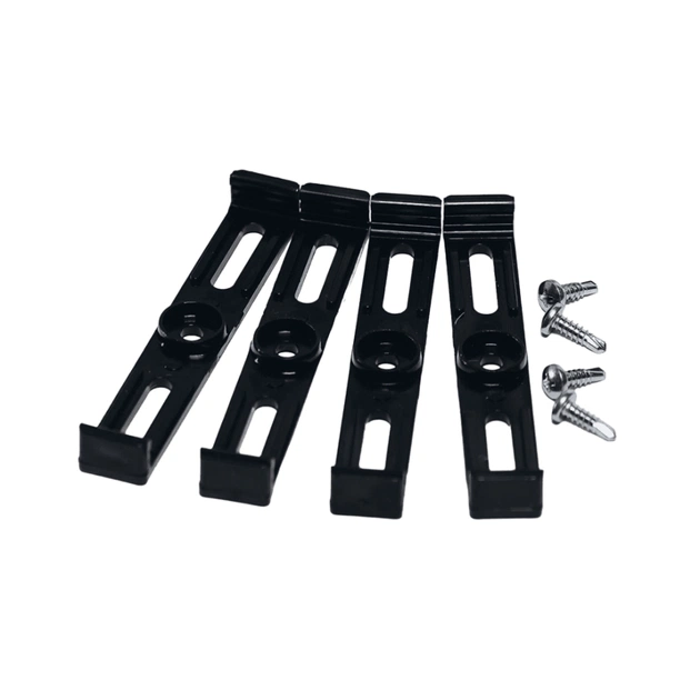 Рамка номерного знака Poputchik невидимки стандартні чорні, к-т 4шт (24-051-IS) - зображення 4