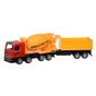 Спецтехніка Same Toy инерционная Super Combination Бетономешалка красная с прицеп (98-86Ut-1) - зменшене зображення 1
