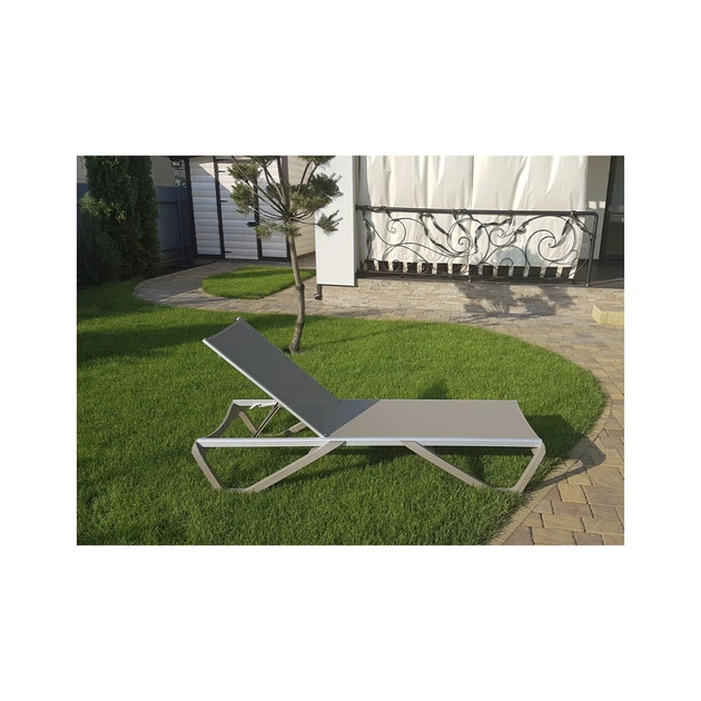 Шезлонг PAPATYA Wave сіро-коричневий сітка сіро-коричневий (4168) - picture 4