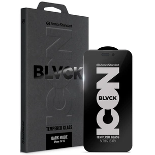 Скло захисне Armorstandart Dark Mode Apple iPhone 16 / 15 (ARM85815) зображення 1