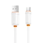 Дата кабель USB 2.0 AM to USB-C 1.0m 3A white XO (XO-CB-300UC-WH) - зменшене зображення 4
