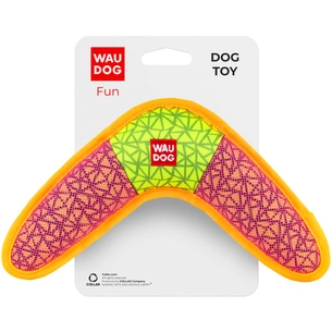 Іграшка для собак WAUDOG Fun Бумеранг 24х14 см рожева (62077) зображення 1