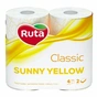 Туалетний папір Ruta Classic 2 шари Жовтий 4 рулони (4820023748835) - зменшене зображення 1
