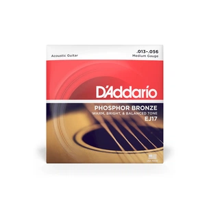 Струни для гітари D'Addario Phosphor Bronze Medium (13-56) (EJ17) изображение 1