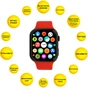 Смарт-годинник AURA X2 Pro 44mm Red (SWAX244R) - зменшене зображення 4