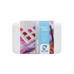 Акварельні фарби Royal Talens Van Gogh Pocket box Pinks & Violets 12 кольорів (8712079422813) зображення 1