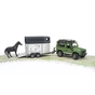 Спецтехніка Bruder Land Rover Defender з причепом та конем (02592) - зменшене зображення 3