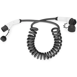 Зарядний кабель Digitus для електромобілів Type 2 to Type 2 Spiral, 32А, 22кВт, 3 фазний, 10м (DK-3P32-S-100) зображення 1