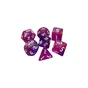 Набір кубиків для настільних ігор Games 7 Days Double Glitter 7 Dice Set - Pink-Purple (g7dglitdc03) - зменшене зображення 1
