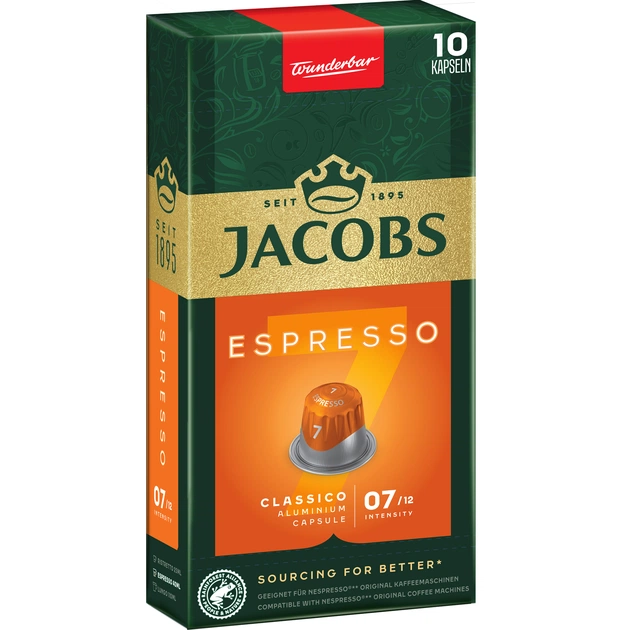 Кофе в капсулах Jacobs Espresso 7 Classico 10 шт - изображение 4