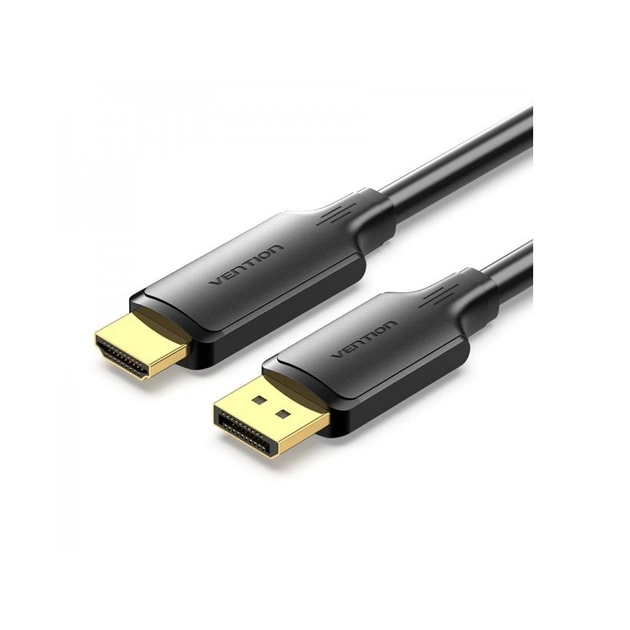 Кабель Vention DisplayPort - HDMI (M/M), 1.8 м, Black (HFOBAC) - зображення 1