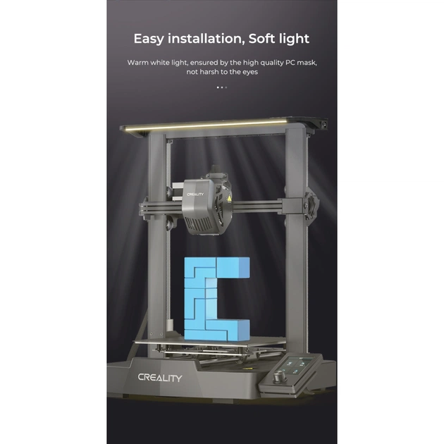 Запчастина для 3D-принтера Creality Ender-3 V3 SE/KE LED Light Bar Kit (4004010247) - зображення 7