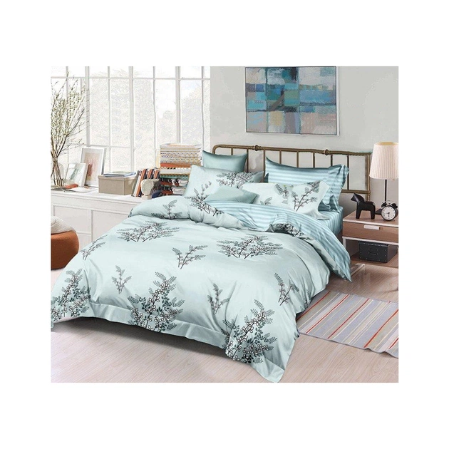 Простирадло MirSon Сатин Premium 22-1159 Hadrinn 150x220 см (2200001982543) - зображення 1