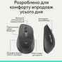 Мишка Logitech Signature Comfort Plus M850L Wireless/Bluetooth/USB-C for Business Graphite (910-007704) - зменшене зображення 3