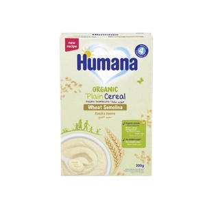 Дитяча каша Humana Organic Plain Cereal Semolino безмолочна від 6 місяців 200 г (4251099602064) picture 1