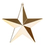 Ялинкова іграшка Novogod`ko Зірка, пластик, 30 cм, золото, глянець (974087) - зменшене зображення 1