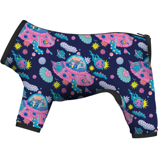 Дощовик для тварин Collar WAUDOG Clothes "Рік і Морті 1" L50 70-74 см, З 47-50 см (5351-0280) - зображення 1