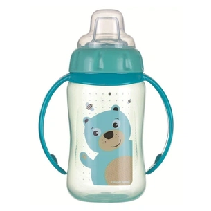 Поїльник-непроливайка Canpol babies Cute Animals Мишка з м'яким носиком і ручками 320 мл (56/512_tur) зображення 1