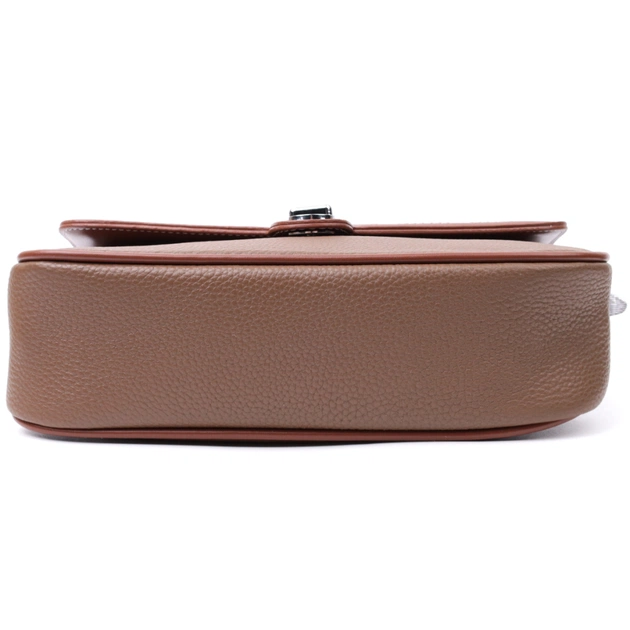 Сумка Vintage Жіноча з фактурним клапаном з натуральної шкіри Коричнева (22621) - зображення 6