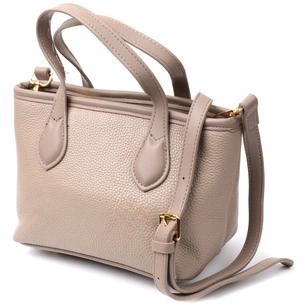 Сумка Vintage Жіноча з двома ручками з натуральної шкіри Бежева (22283) зображення 1