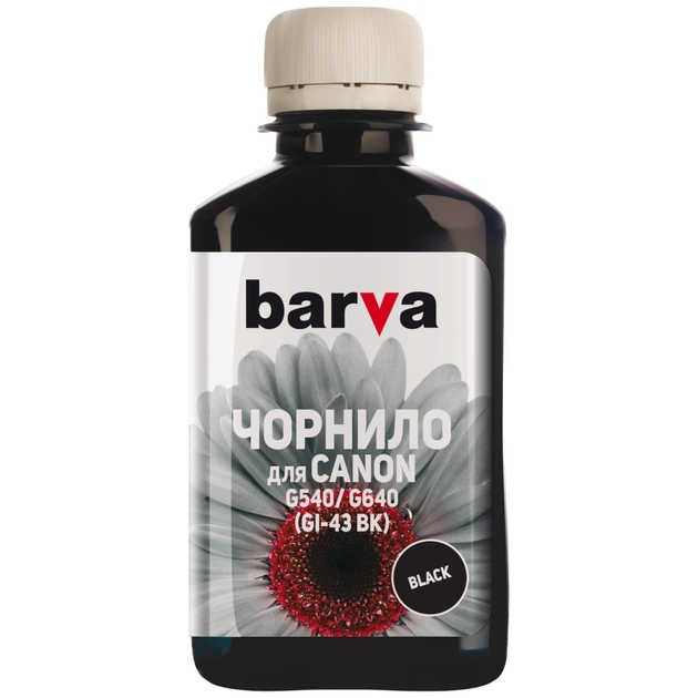 Чорнило Barva Canon GI-43 180 мл, BK (CGI43-847) - зображення 1