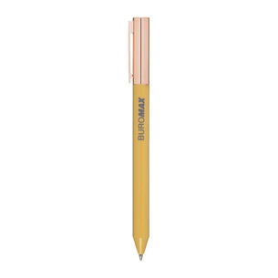 Ручка гелева Buromax автоматична PRESTIGE GOLD, 0,5 мм, сині чорнила, абрикосова (BM.83101-11) зображення 1