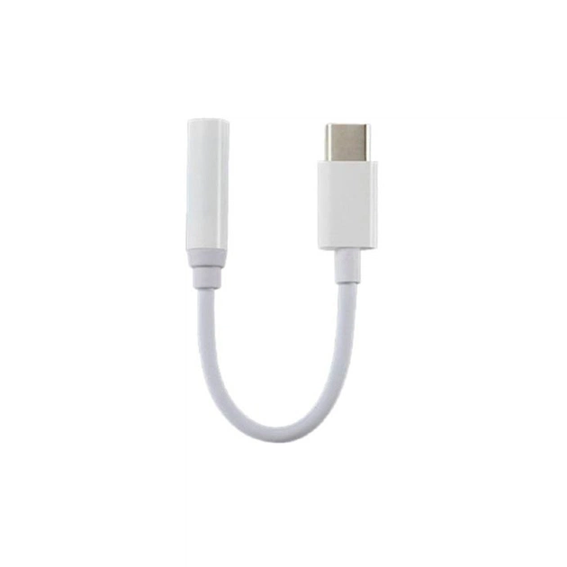Перехідник Lapara USB Type-C Male - Audio AUX mini jack 3,5 mm Female (LA-Type-C-Audio-3.5mm white) - picture 3
