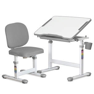 Парта зі стільцем Evo-kids Evo-06 Plus Grey (Evo-06 Plus G) зображення 1