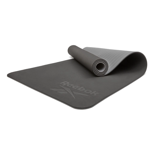 Килимок для йоги Reebok Double Sided Yoga Mat чорний, сірий RAYG-11042BKGR (885652020817) - зображення 5