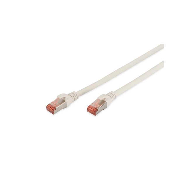 Патч-корд 5м, CAT 6 S-FTP, AWG 27/7, LSZH, white Digitus (DK-1644-050/WH) - изображение 1
