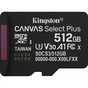 Карта пам'яті Kingston 512GB microSDXC class 10 UHS-I U3 V30 A1 Canvas Select Plus (SDCS3/512GBSP) - зменшене зображення 1