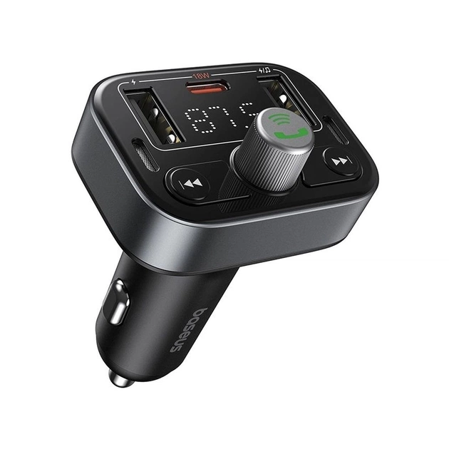 FM модулятор Baseus S-09 Lite Series Black (C10762300113-00) - picture 2