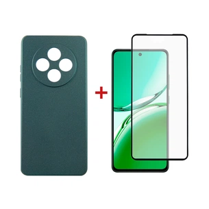Чохол до мобільного телефона Dengos Oppo Reno12 F 4G Case Soft + Glass (Green) (DG-KM-156) зображення 1