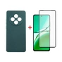 Чохол до мобільного телефона Dengos Oppo Reno12 F 4G Case Soft + Glass (Green) (DG-KM-156) - зменшене зображення 1