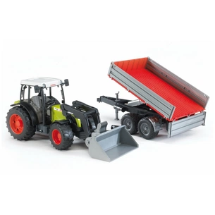 Масштабна модель автомобіля Bruder Трактор Nectis 267 F з навантажувачем та причепом, М116 (02112) зображення 1