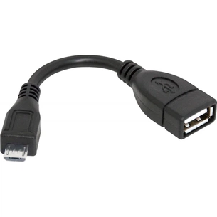 Перехідник OTG USB 2.0 AF to Micro 5P 0.08m Defender (87300) зображення 1