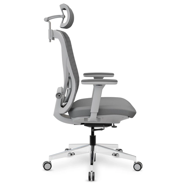 Офісне крісло Mealux Q1 Air Fabric Grey (HF-Q1 F/G) - зображення 4