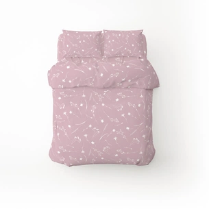 Постільна білизна Home Line Волошки лілово-сірий бязь полуторна (173834) зображення 1