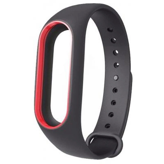 Ремінець до фітнес браслета Xiaomi Mi Band 2 black-red (Р27689) - изображение 1