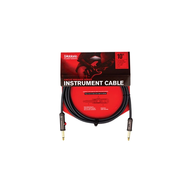 Інструментальний кабель D'Addario Curcuit Breaker Latching Switch 3m (PW-AGL-10) - picture 1