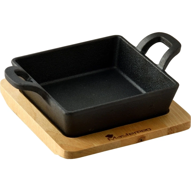 Сковорода MasterPro Foodies cook&share, 12.6x18.5 см з серверувальною дошкою (BGMP-3805-EM) - picture 1