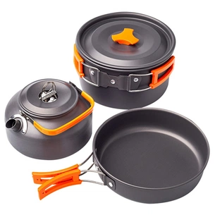 Набір туристичного посуду СИЛА каструля + сковорода + чайник (960551) зображення 1