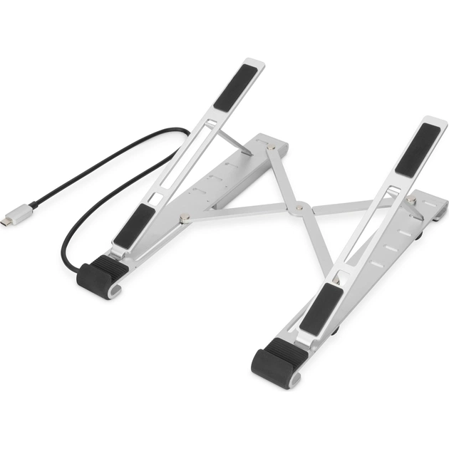 Підставка до ноутбука Digitus Variable Notebook Stand, до 17", USB-C Dock 5-Port (DA-90424) - зображення 1