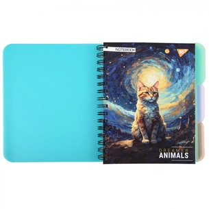 Блокнот Yes А5 Dreamer animals 144 аркуша пластикова обкладинка (681972) зображення 1