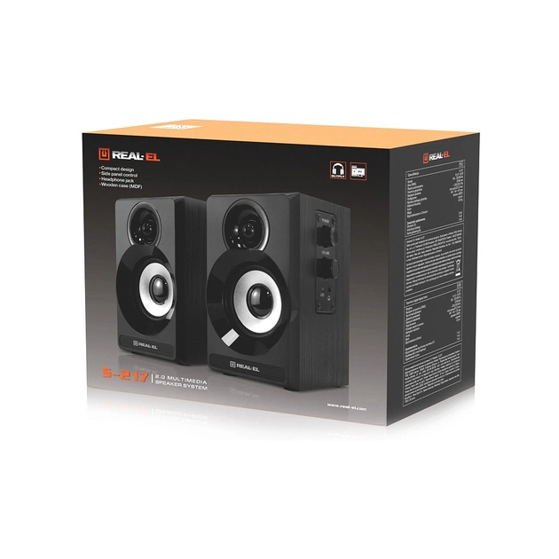 Акустична система REAL-EL S-217 Black (EL121200013) - picture 10
