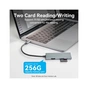 Концентратор Vention USB-C 6-in-1 3xUSB 3.0 + HDMI 4K30Hz + SD/TF 0.15m (TOOHB) - зменшене зображення 8